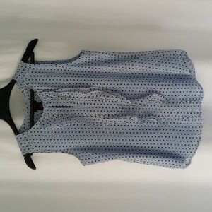 Ann Taylor Sleeveless Ruffle Blouse Size S